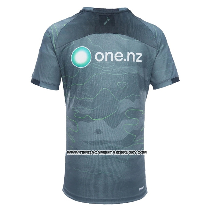 Camiseta Nueva Zelandia Warriors Rugby 2024 Entrenamiento Gris